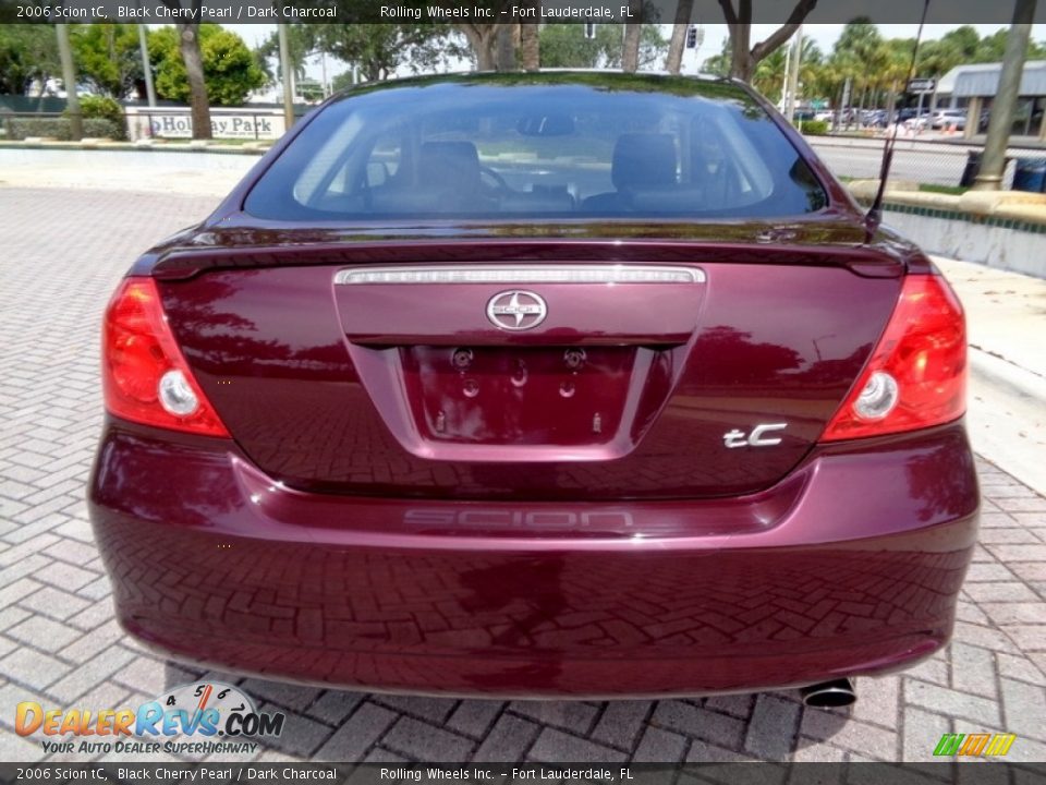 2006 Scion tC Black Cherry Pearl / Dark Charcoal Photo #6