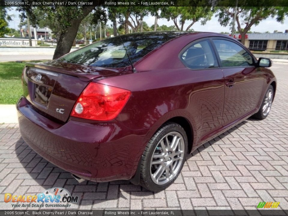2006 Scion tC Black Cherry Pearl / Dark Charcoal Photo #8