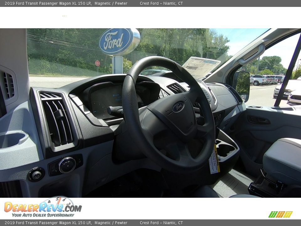 2019 Ford Transit Passenger Wagon XL 150 LR Magnetic / Pewter Photo #10