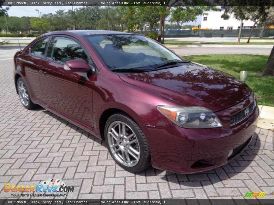 2006 Scion tC Black Cherry Pearl / Dark Charcoal Photo #12