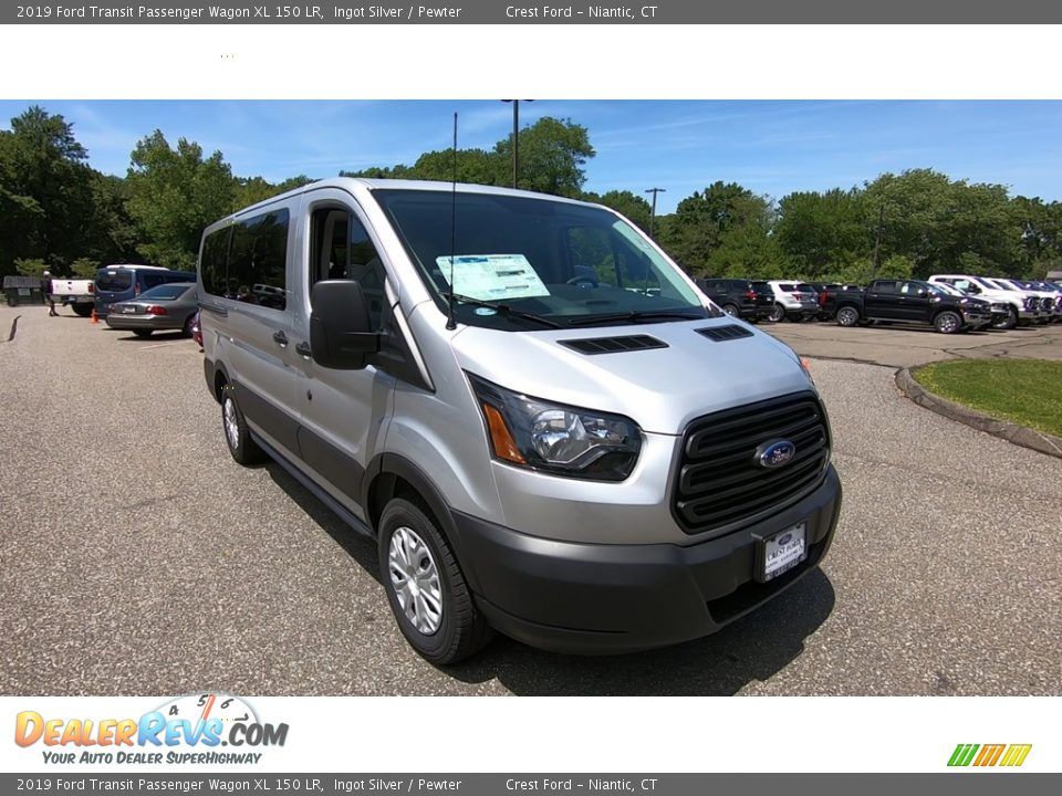 2019 Ford Transit Passenger Wagon XL 150 LR Ingot Silver / Pewter Photo #1