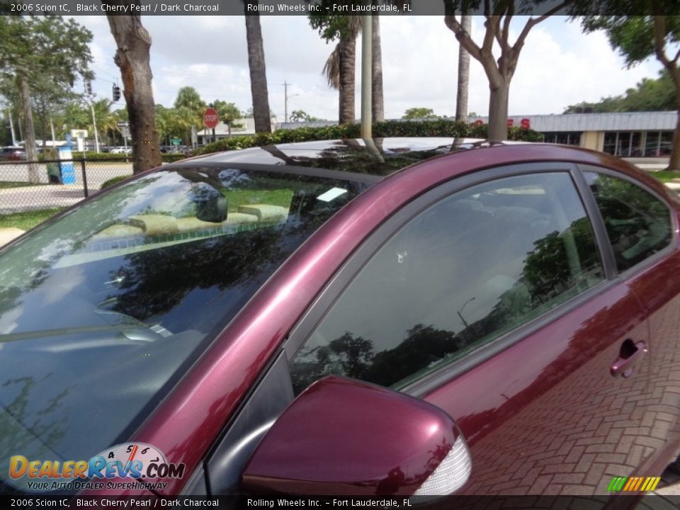 2006 Scion tC Black Cherry Pearl / Dark Charcoal Photo #26