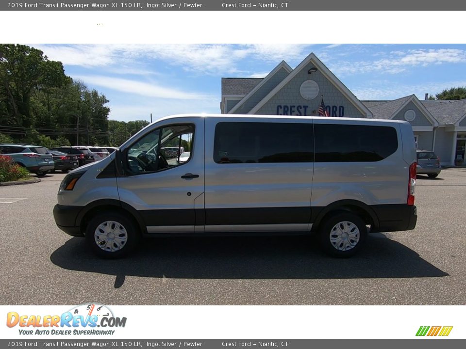 2019 Ford Transit Passenger Wagon XL 150 LR Ingot Silver / Pewter Photo #4