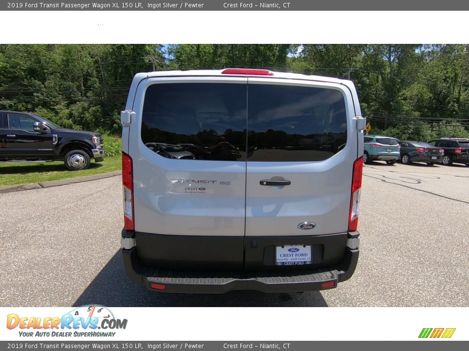 2019 Ford Transit Passenger Wagon XL 150 LR Ingot Silver / Pewter Photo #6