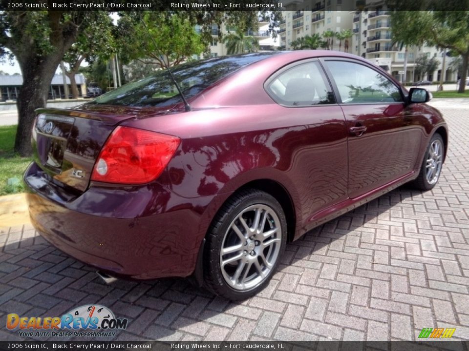2006 Scion tC Black Cherry Pearl / Dark Charcoal Photo #30
