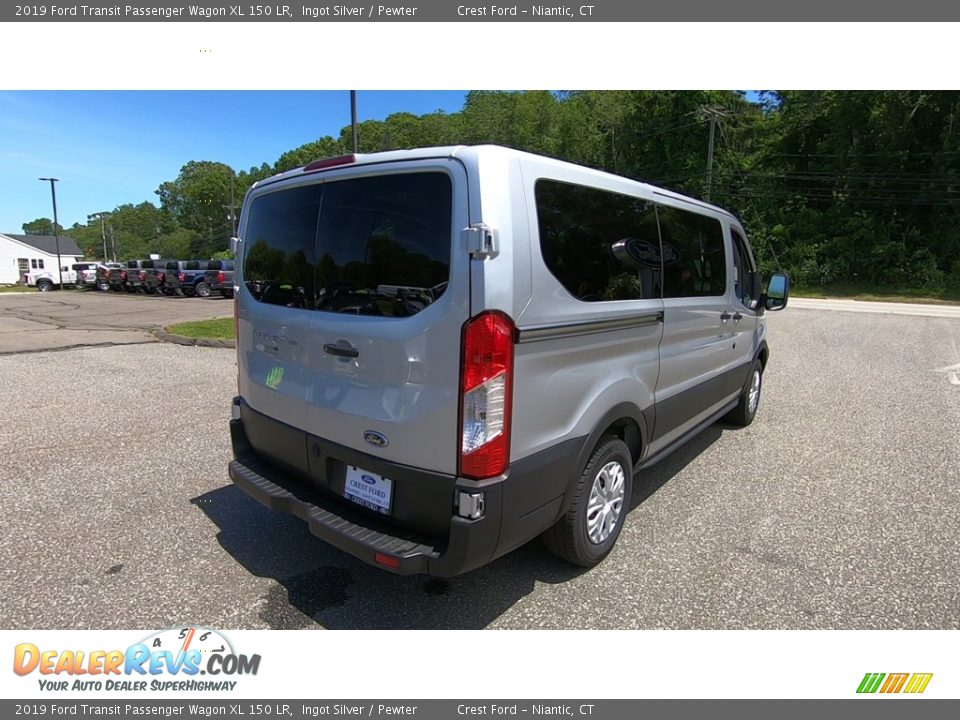 2019 Ford Transit Passenger Wagon XL 150 LR Ingot Silver / Pewter Photo #7