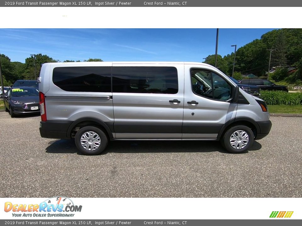 2019 Ford Transit Passenger Wagon XL 150 LR Ingot Silver / Pewter Photo #8