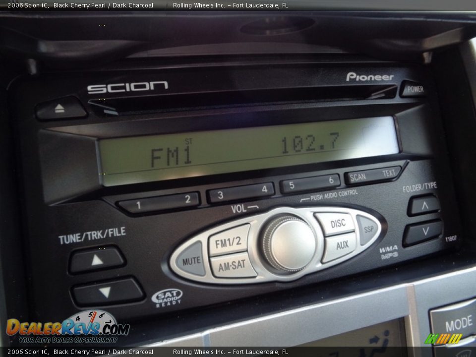 2006 Scion tC Black Cherry Pearl / Dark Charcoal Photo #33