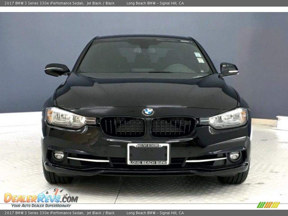 2017 BMW 3 Series 330e iPerfomance Sedan Jet Black / Black Photo #2