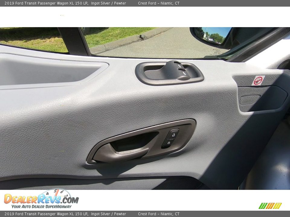 2019 Ford Transit Passenger Wagon XL 150 LR Ingot Silver / Pewter Photo #12
