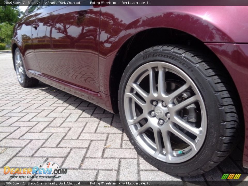 2006 Scion tC Black Cherry Pearl / Dark Charcoal Photo #36