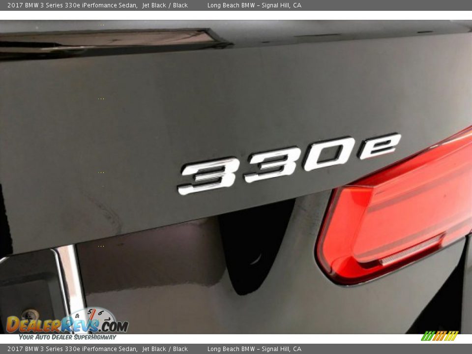 2017 BMW 3 Series 330e iPerfomance Sedan Jet Black / Black Photo #7