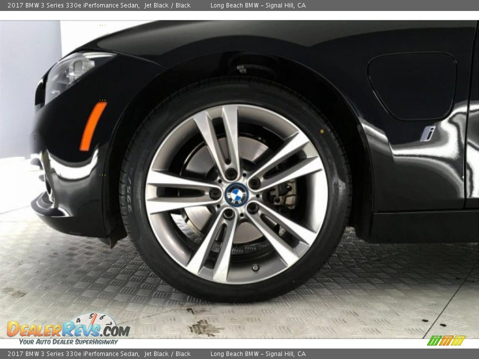 2017 BMW 3 Series 330e iPerfomance Sedan Jet Black / Black Photo #8