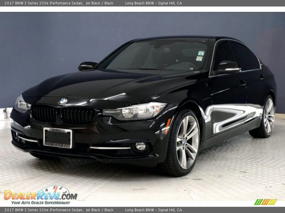 2017 BMW 3 Series 330e iPerfomance Sedan Jet Black / Black Photo #12