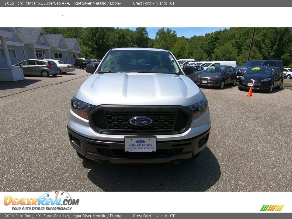 2019 Ford Ranger XL SuperCab 4x4 Ingot Silver Metallic / Ebony Photo #2