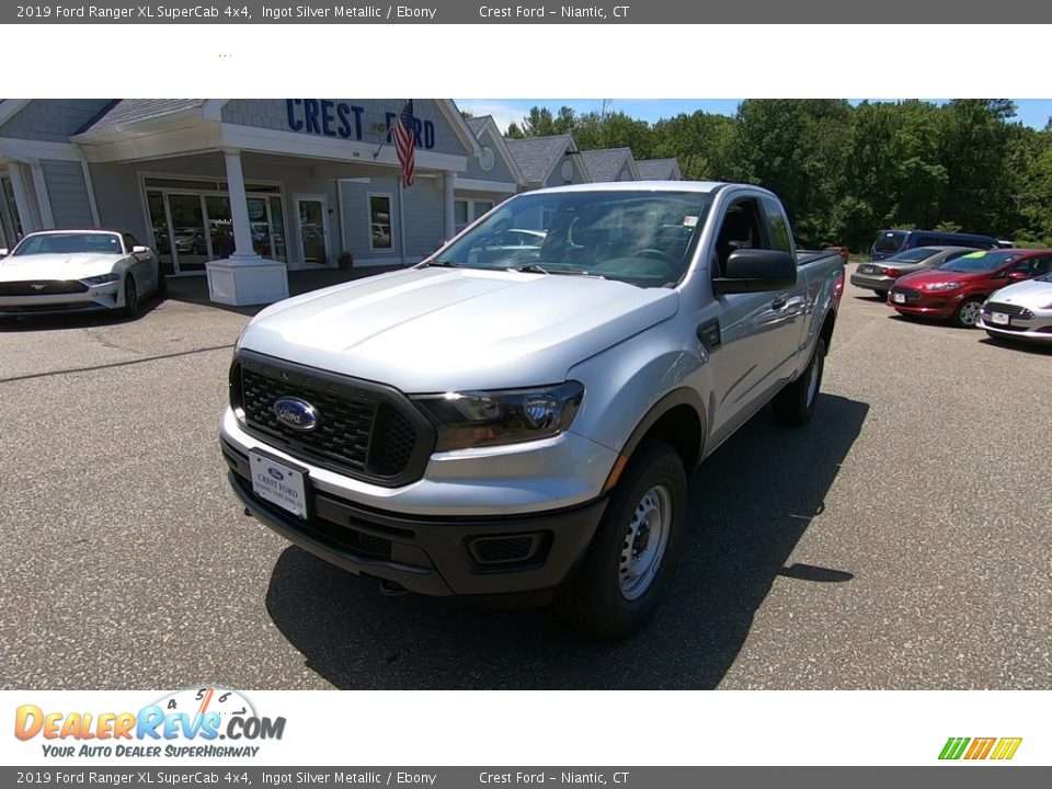 2019 Ford Ranger XL SuperCab 4x4 Ingot Silver Metallic / Ebony Photo #3