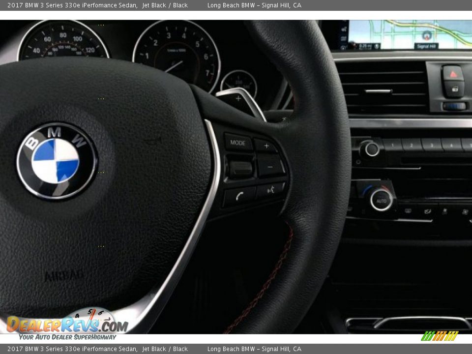 2017 BMW 3 Series 330e iPerfomance Sedan Jet Black / Black Photo #15