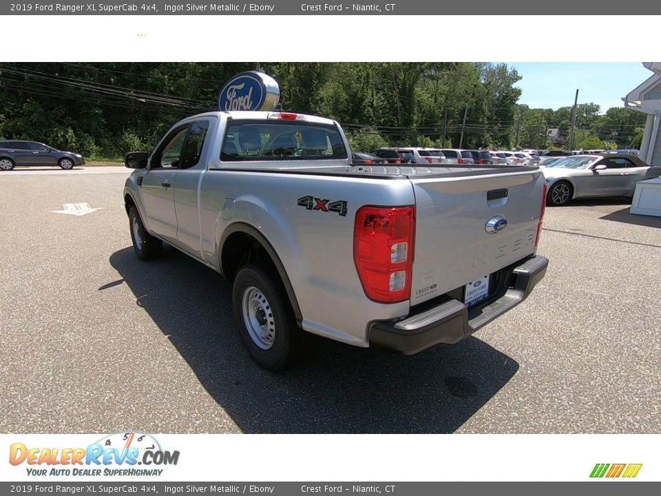 2019 Ford Ranger XL SuperCab 4x4 Ingot Silver Metallic / Ebony Photo #5