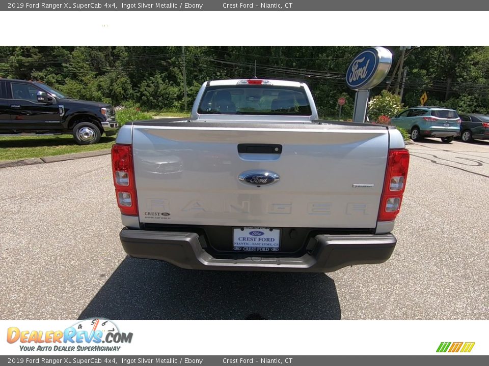2019 Ford Ranger XL SuperCab 4x4 Ingot Silver Metallic / Ebony Photo #6