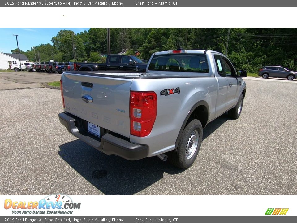 2019 Ford Ranger XL SuperCab 4x4 Ingot Silver Metallic / Ebony Photo #7