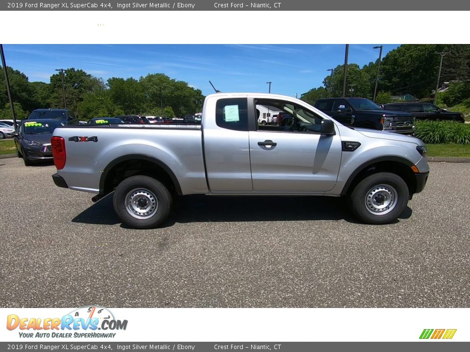 Ingot Silver Metallic 2019 Ford Ranger XL SuperCab 4x4 Photo #8
