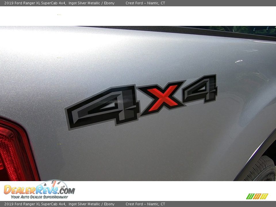 2019 Ford Ranger XL SuperCab 4x4 Ingot Silver Metallic / Ebony Photo #9