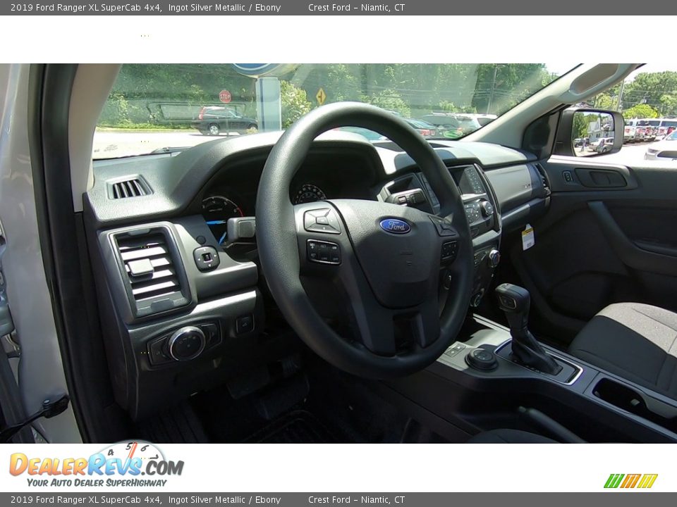 2019 Ford Ranger XL SuperCab 4x4 Ingot Silver Metallic / Ebony Photo #10