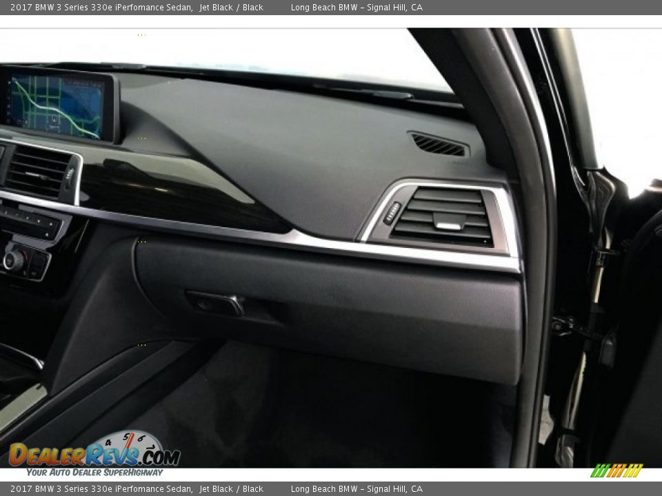 2017 BMW 3 Series 330e iPerfomance Sedan Jet Black / Black Photo #24