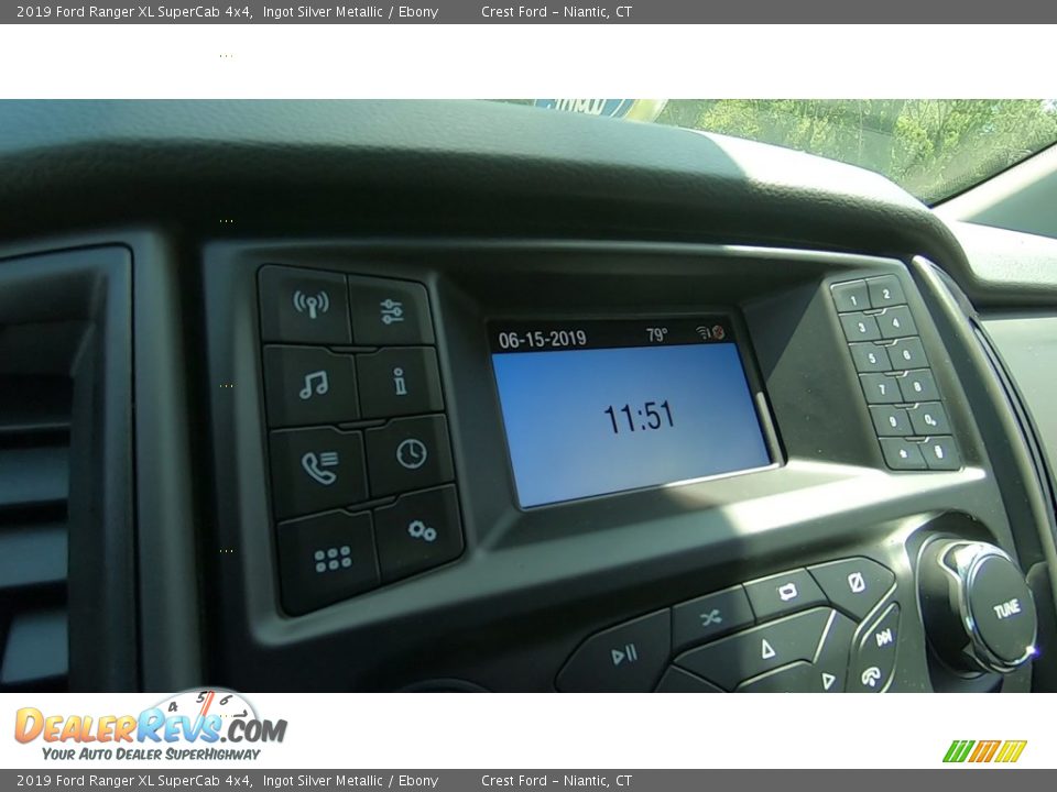 2019 Ford Ranger XL SuperCab 4x4 Ingot Silver Metallic / Ebony Photo #14