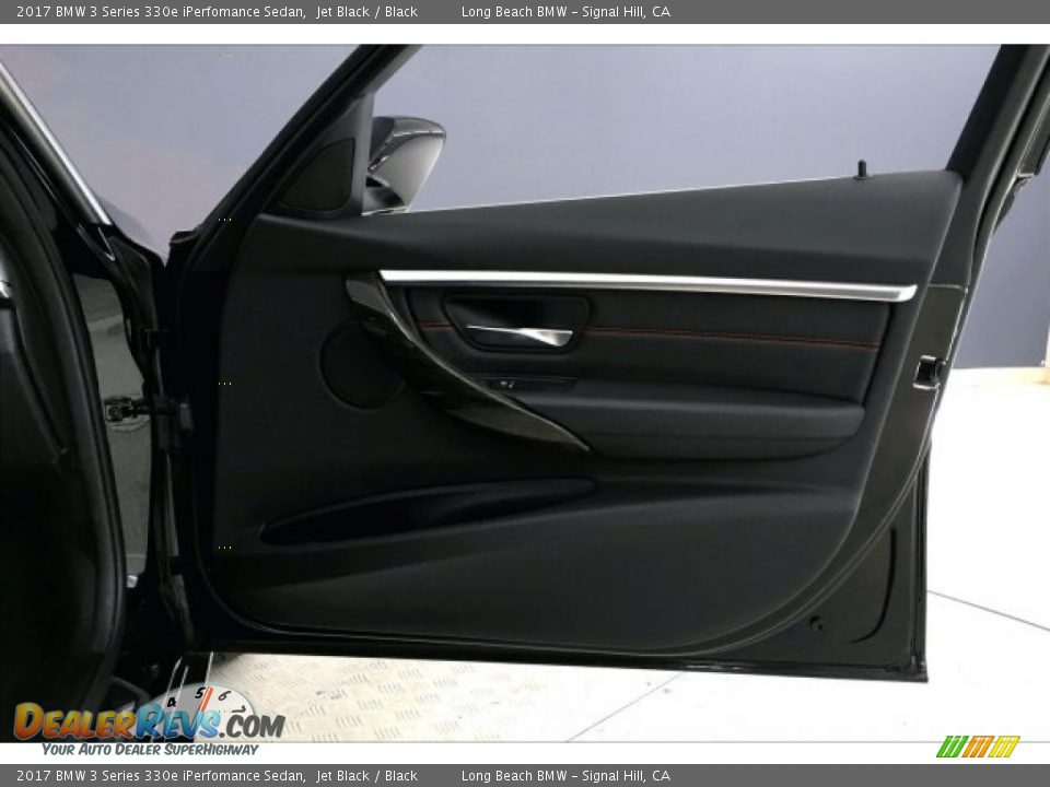 2017 BMW 3 Series 330e iPerfomance Sedan Jet Black / Black Photo #25