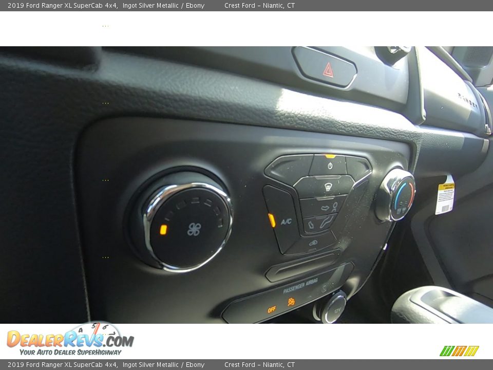 2019 Ford Ranger XL SuperCab 4x4 Ingot Silver Metallic / Ebony Photo #15
