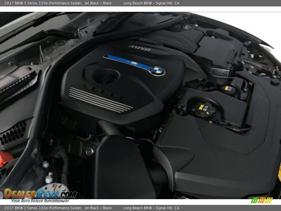 2017 BMW 3 Series 330e iPerfomance Sedan Jet Black / Black Photo #26