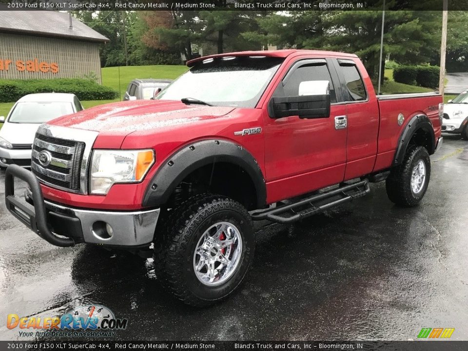 2010 Ford F150 XLT SuperCab 4x4 Red Candy Metallic / Medium Stone Photo #2