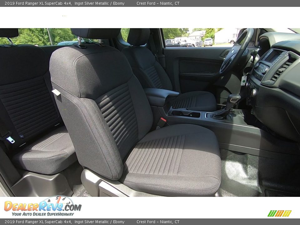 2019 Ford Ranger XL SuperCab 4x4 Ingot Silver Metallic / Ebony Photo #23