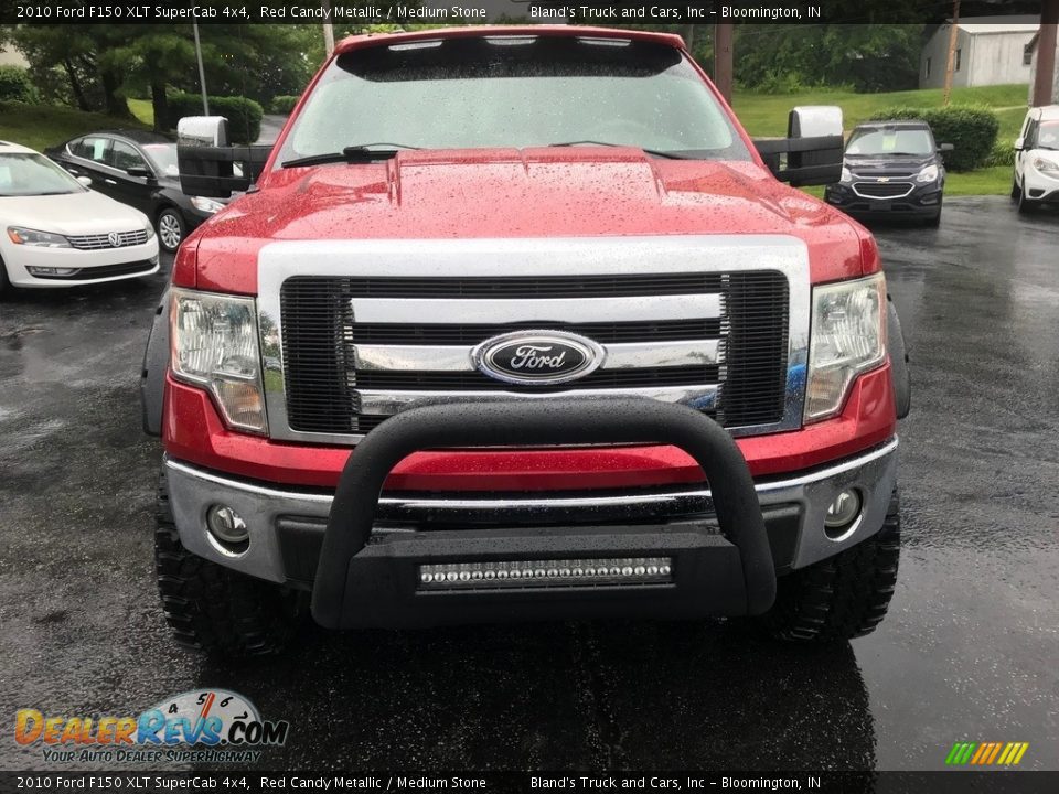 2010 Ford F150 XLT SuperCab 4x4 Red Candy Metallic / Medium Stone Photo #3