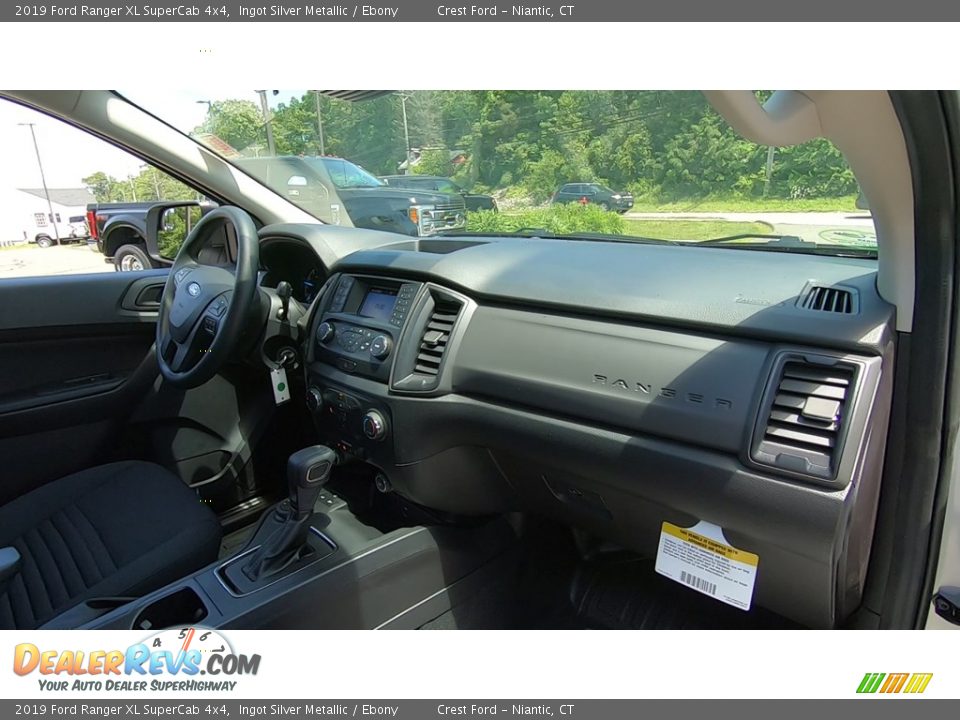 2019 Ford Ranger XL SuperCab 4x4 Ingot Silver Metallic / Ebony Photo #24