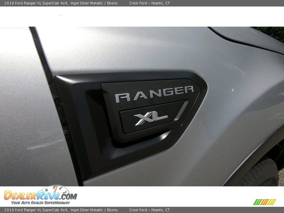 2019 Ford Ranger XL SuperCab 4x4 Ingot Silver Metallic / Ebony Photo #25