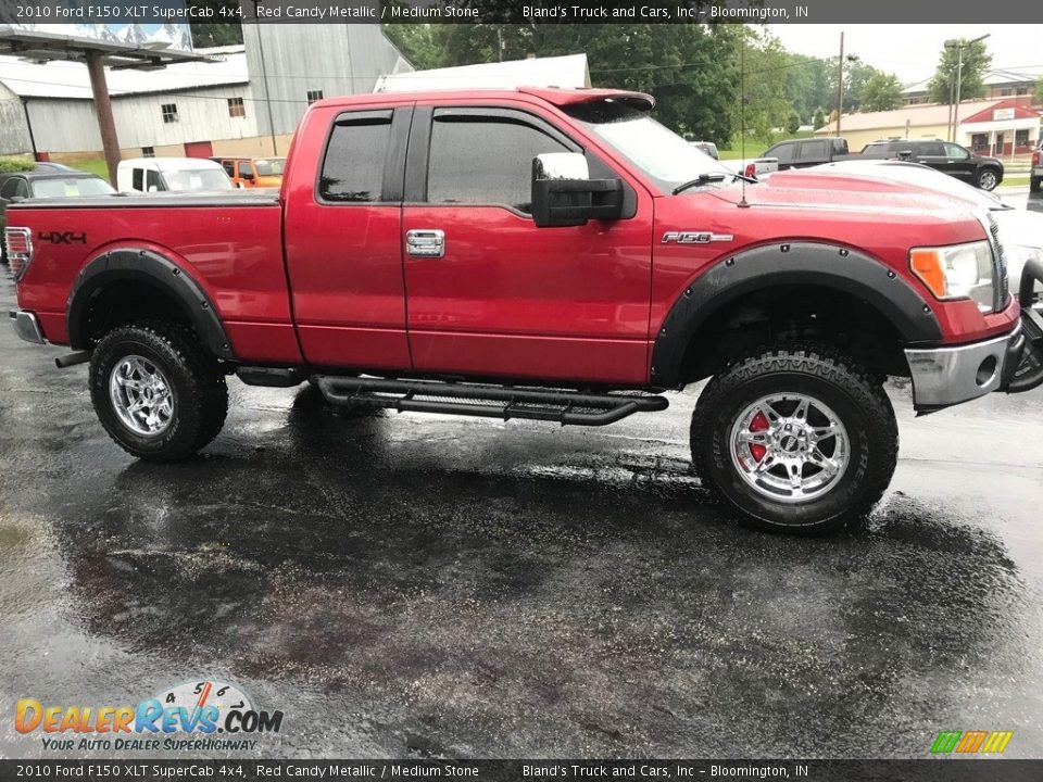 2010 Ford F150 XLT SuperCab 4x4 Red Candy Metallic / Medium Stone Photo #5
