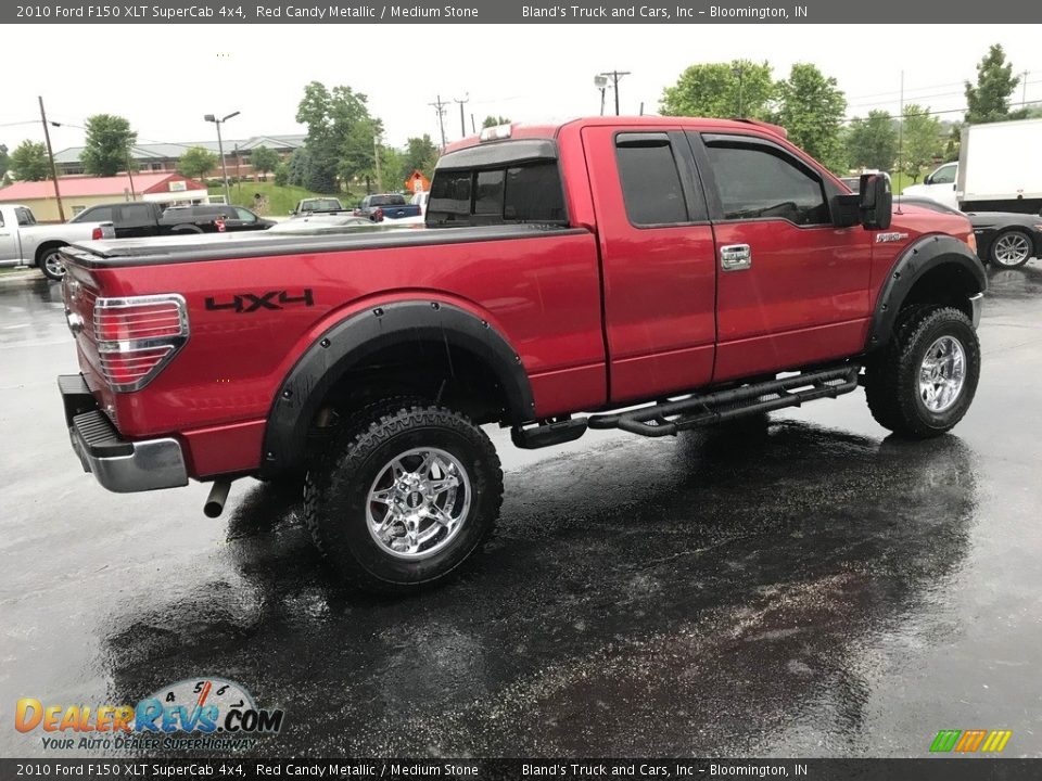 2010 Ford F150 XLT SuperCab 4x4 Red Candy Metallic / Medium Stone Photo #6