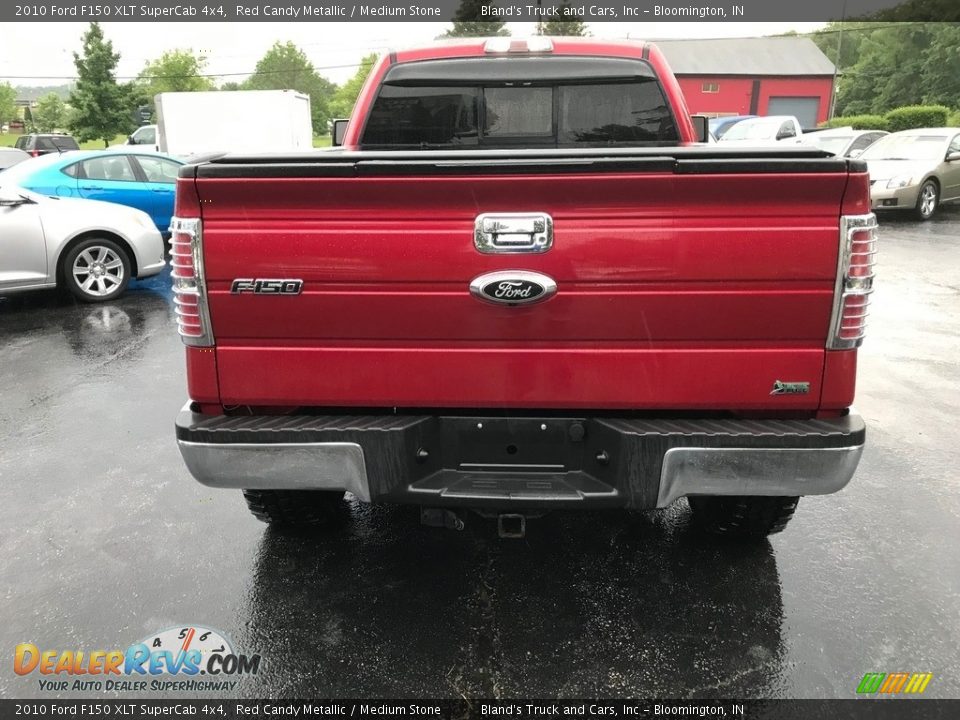 2010 Ford F150 XLT SuperCab 4x4 Red Candy Metallic / Medium Stone Photo #7