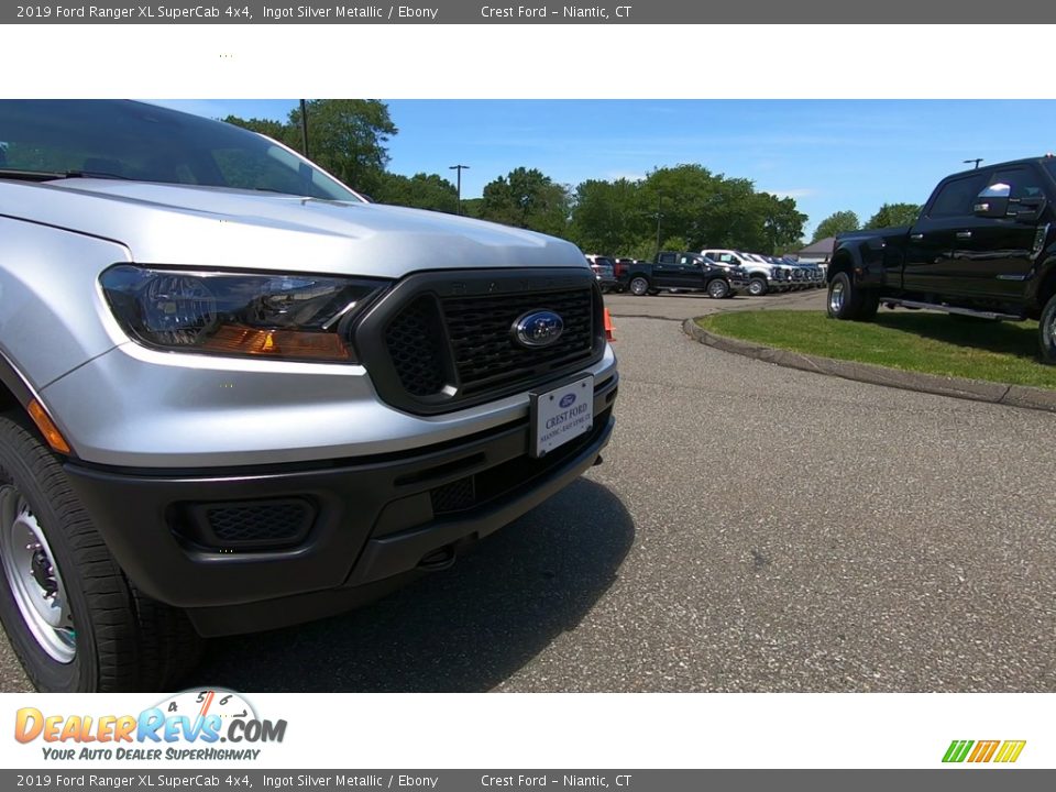 2019 Ford Ranger XL SuperCab 4x4 Ingot Silver Metallic / Ebony Photo #27