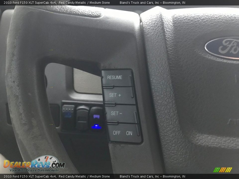 2010 Ford F150 XLT SuperCab 4x4 Red Candy Metallic / Medium Stone Photo #10
