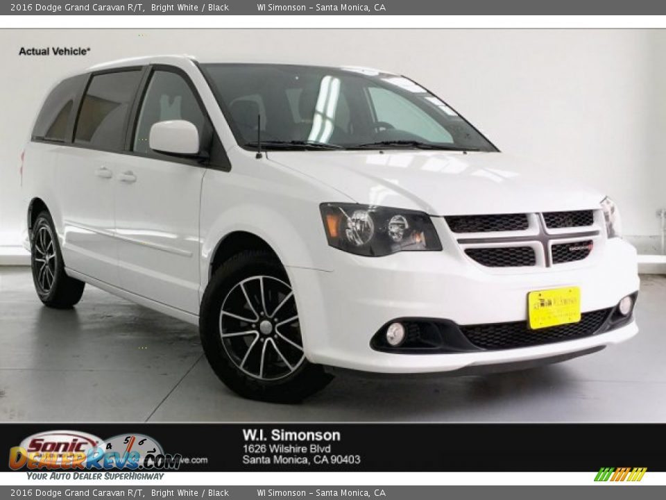 2016 Dodge Grand Caravan R/T Bright White / Black Photo #1