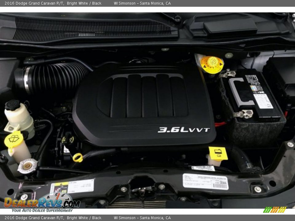 2016 Dodge Grand Caravan R/T Bright White / Black Photo #9