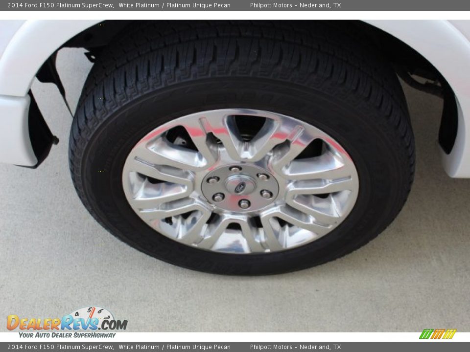 2014 Ford F150 Platinum SuperCrew White Platinum / Platinum Unique Pecan Photo #5