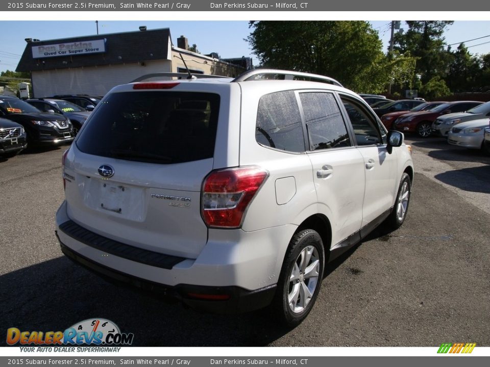 2015 Subaru Forester 2.5i Premium Satin White Pearl / Gray Photo #5