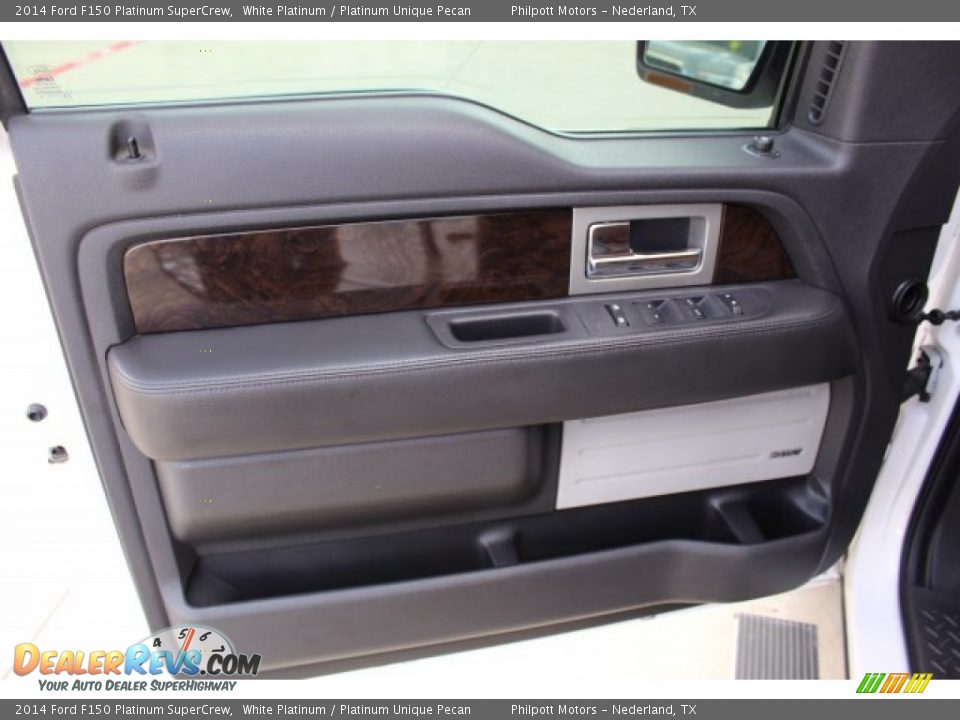 2014 Ford F150 Platinum SuperCrew White Platinum / Platinum Unique Pecan Photo #9