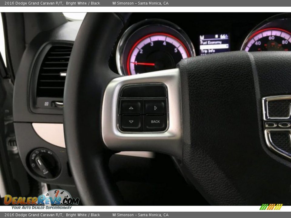2016 Dodge Grand Caravan R/T Bright White / Black Photo #18