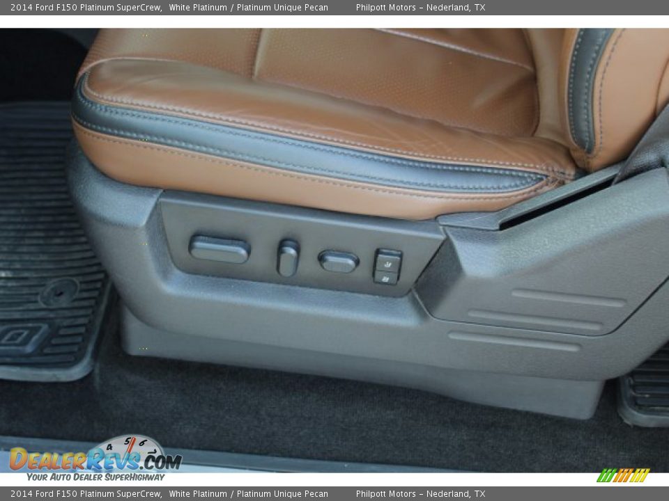2014 Ford F150 Platinum SuperCrew White Platinum / Platinum Unique Pecan Photo #11