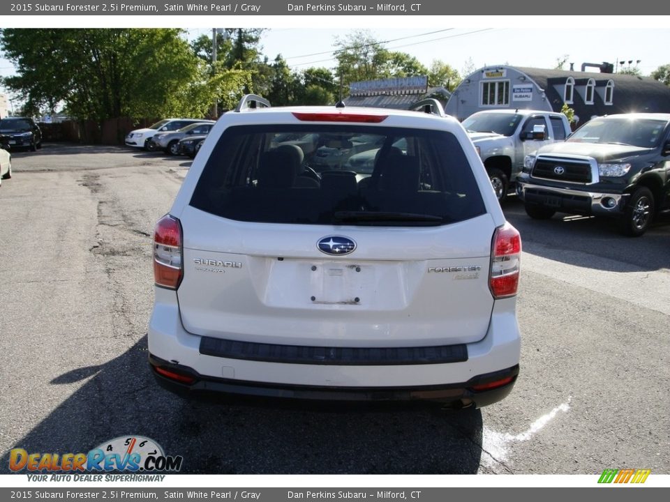 2015 Subaru Forester 2.5i Premium Satin White Pearl / Gray Photo #6
